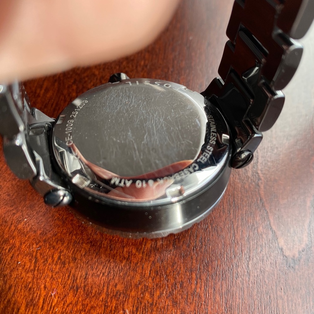 FOSSIL black ceramic watch - Picture 4 of 4